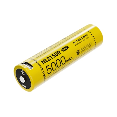 Nitecore NL2150R 21700 5000mAh USB-C Rechargeable Li-ion Battery NL2150R